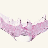 lalique champs  lys es centerpiece small pink