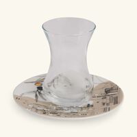 Naseem Tea Cup & Saucer Clear Set Of 6 silsal naseem tea cup saucer clear set of 6
