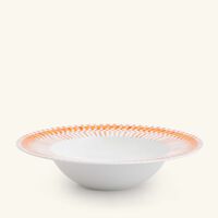 bernardaud terra rosa soup plate round orange 22cm