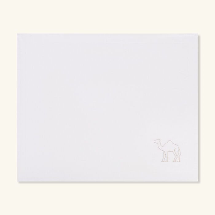 catherine denoual camel placemat white