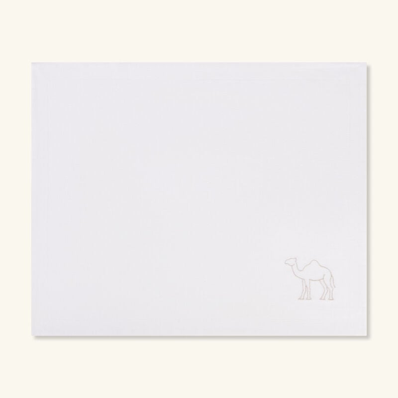 catherine denoual camel placemat white