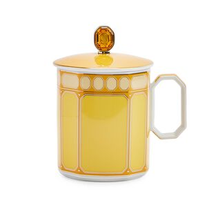 Signum Jonquil Mug with handle and lid, medium