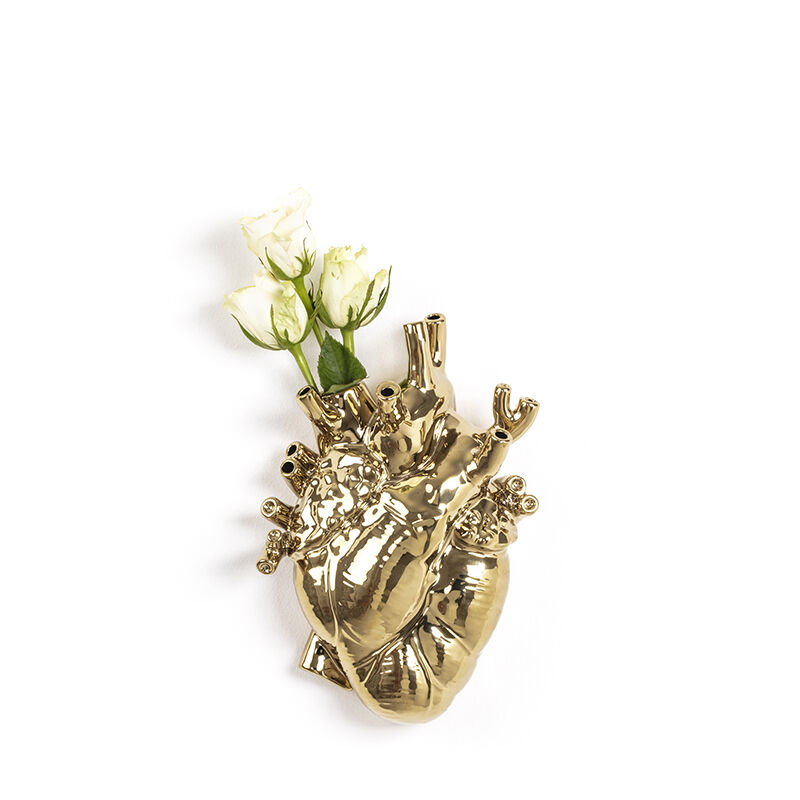 Giant Love In Bloom Gold Vase