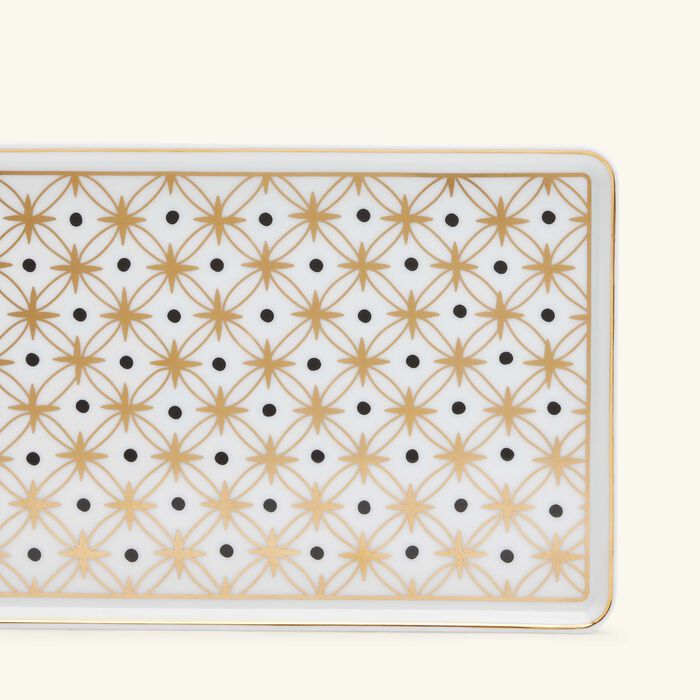 pinto paris kyoto rectangular plate gold star large