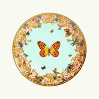 le jardin de versace bread butter plate round blue 16cm