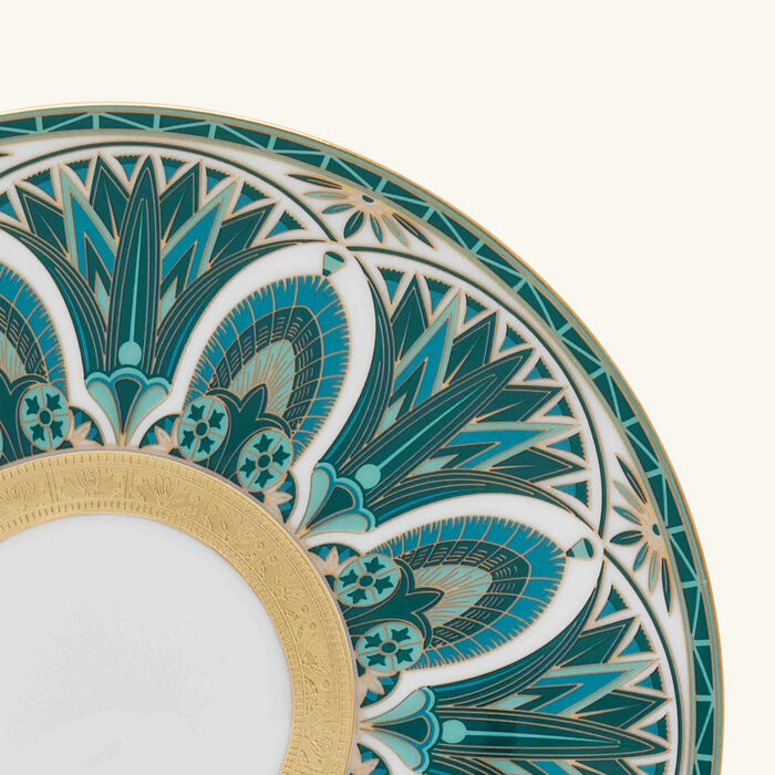 haviland r ves du nil bread butter plate round green 16cm set of 2