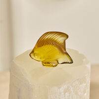 Fish Sculpture Small Yellow lalique fish sculpture small yellow