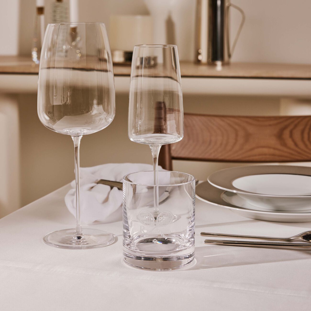 ralph lauren home ashby double old fashioned drinking glass clear set of 2
