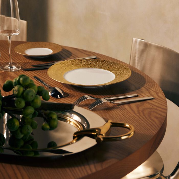 Ecume Dinner Plate Round Gold 26cm bernardaud ecume dinner plate round gold 26cm
