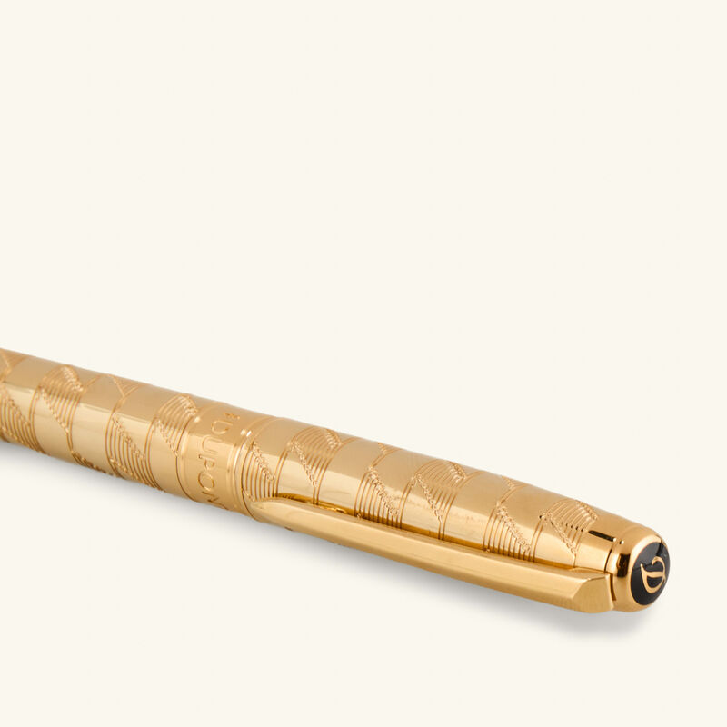 st dupont line d eternity rollerball pen gold