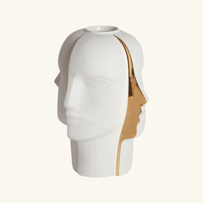 جوناثان أدلر مزهرية أطلس سبليت متوسطة بيضاء