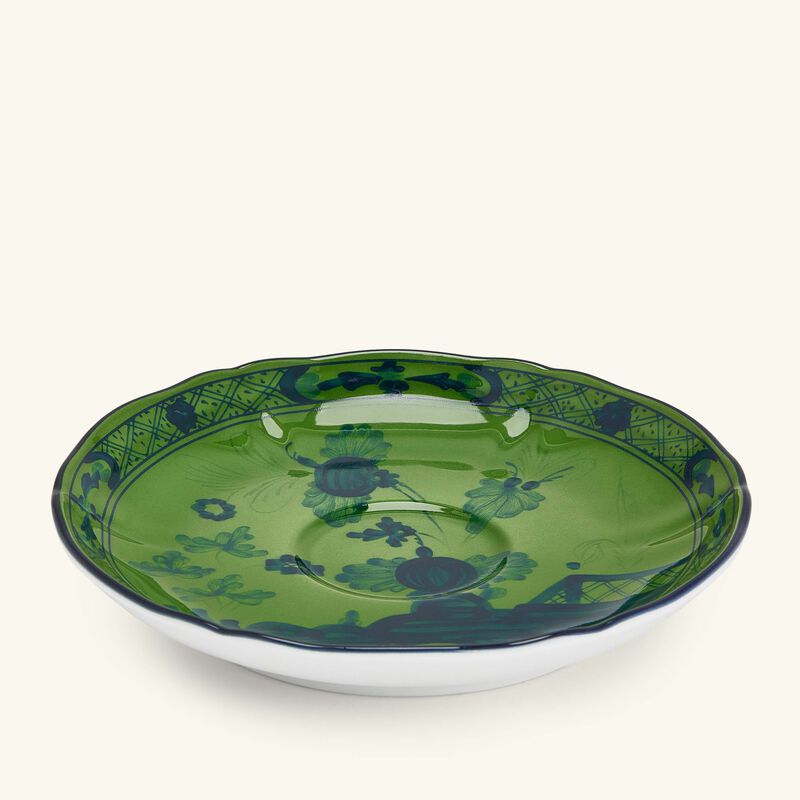 ginori 1735 antico doccia coffee saucer green