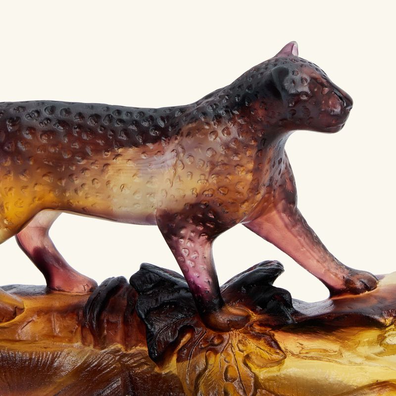 Leopard Pencil Holder Small Brown daum leopard pencil holder small brown