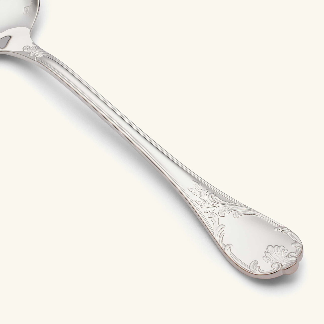 christofle marly salad serving fork silver plated