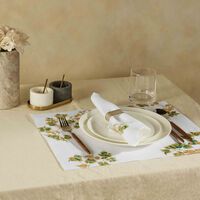 atelier houriatazi bougainviliers placemat   napkin white set of 4