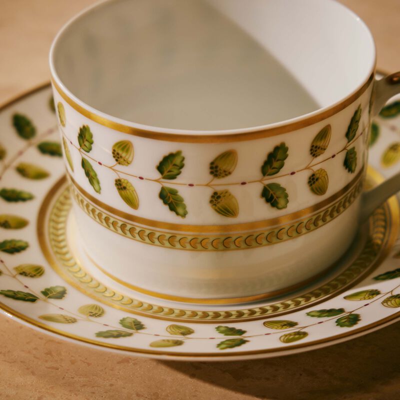 Constance Coffee Saucer Green bernardaud constance coffee saucer green