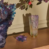daum crystal rock ii by jonone vase small pink