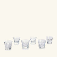 baccarat everyday les minis drinking glass clear set of 6