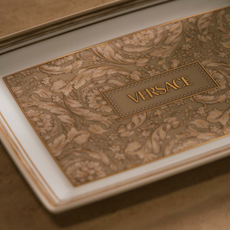 Barocco Beige Serving Platter 18 cm versace barocco beige serving platter 18 cm