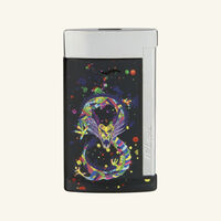 st dupont slim 7 year of the dragon lighter black