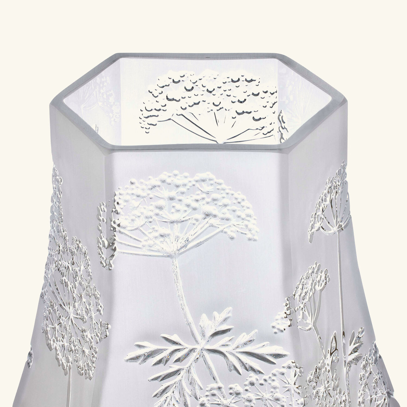 lalique umbels vase medium clear