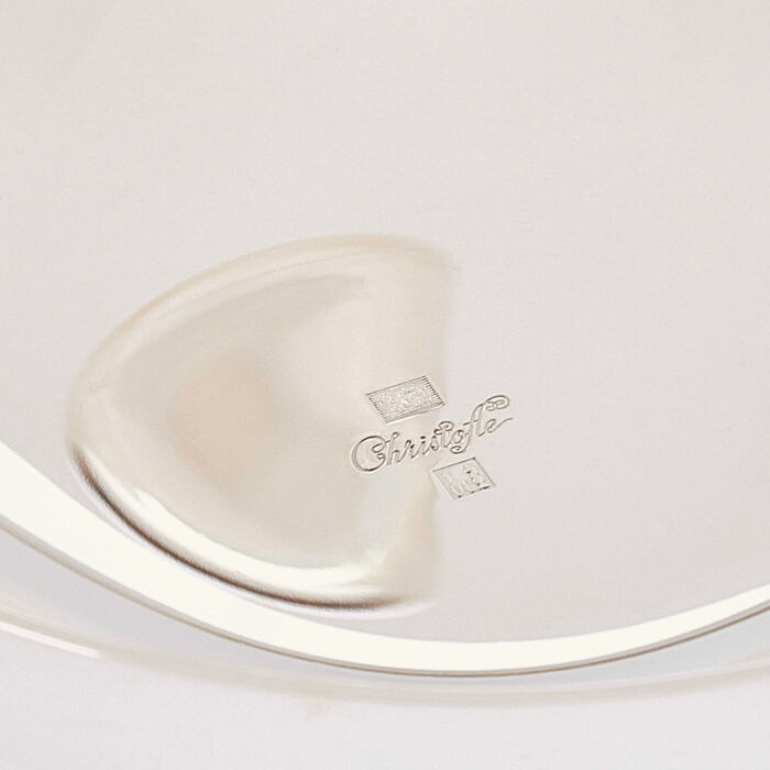 christofle vertigo serving bowl silver plated 8cm