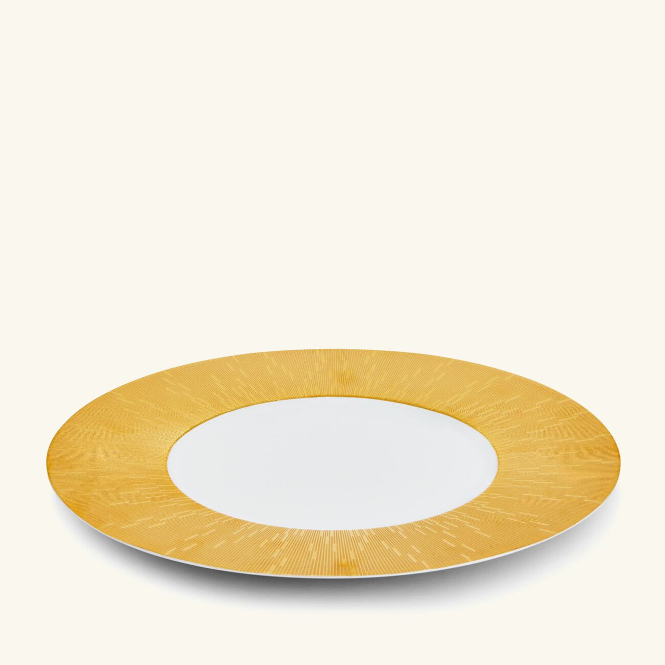 هافيلاند طبق الضيافة إنفيني دائري باللون الذهبي 32