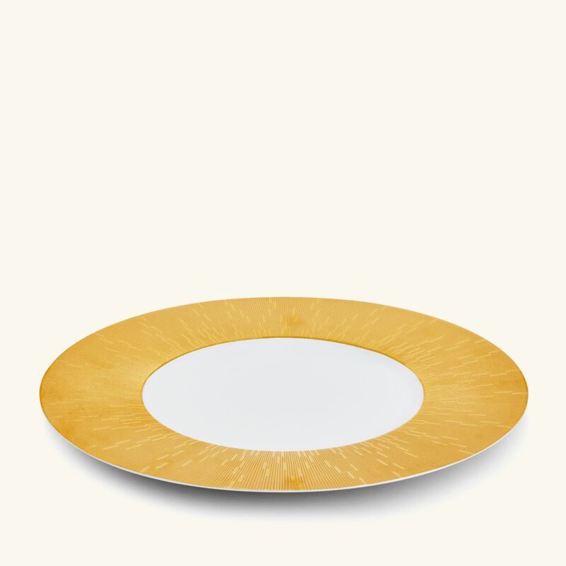 هافيلاند طبق الضيافة إنفيني دائري باللون الذهبي 32