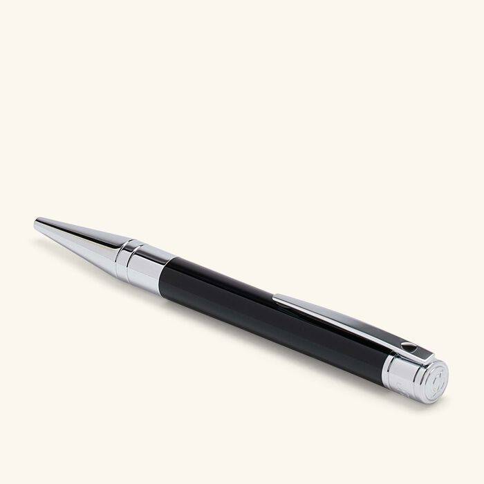 st dupont d initial ballpoint pen black