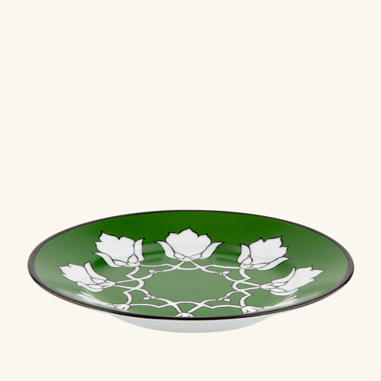 pinto paris jaipur bread plate round green 15cm