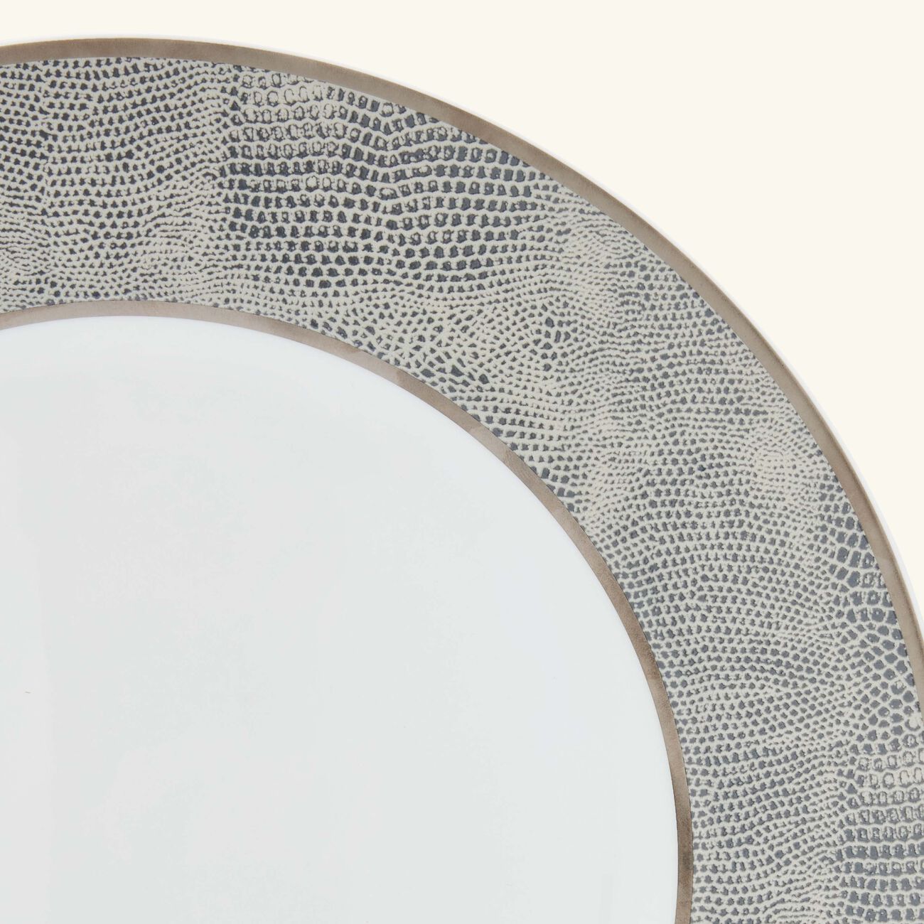 Sauvage Dinner Plate Round Grey 26cm bernardaud sauvage dinner plate round grey 26cm
