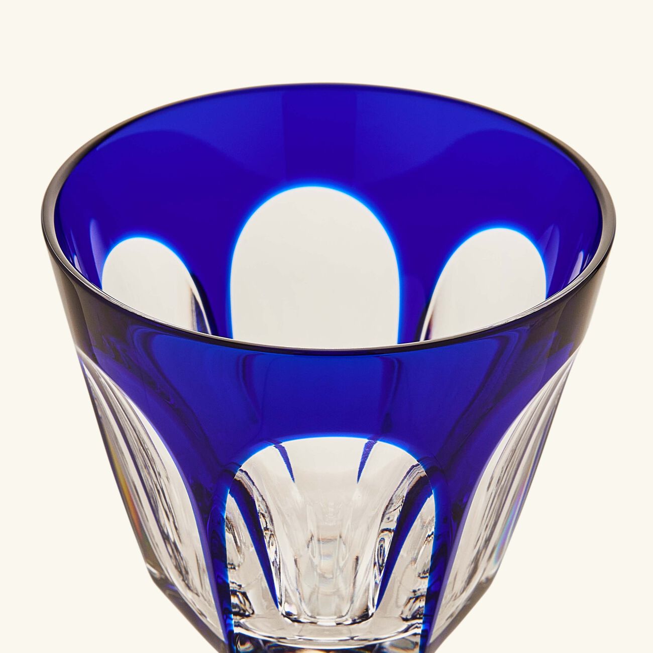 baccarat harcourt rhine wine glass clear