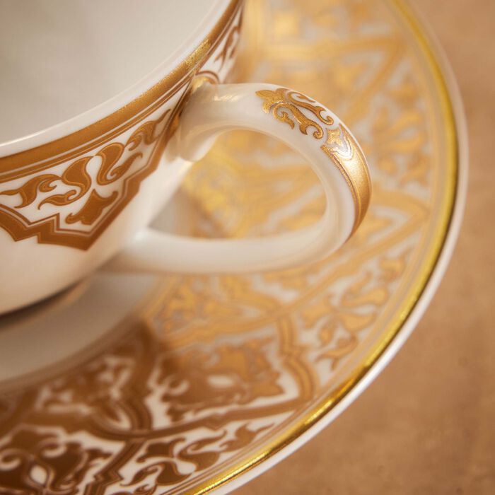 bernardaud venise tea cup saucer gold