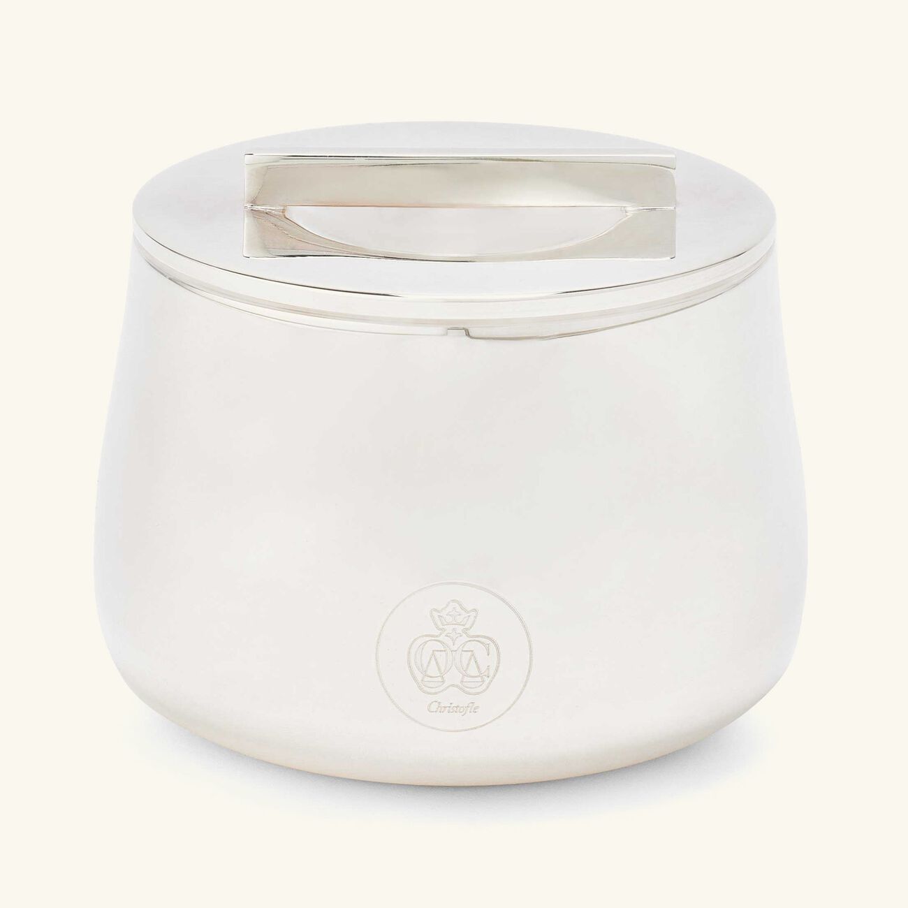 christofle silver time sugar bowl silver plated