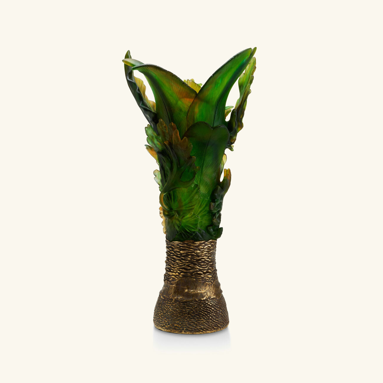 daum borneo magnum vase extra large green limited edition