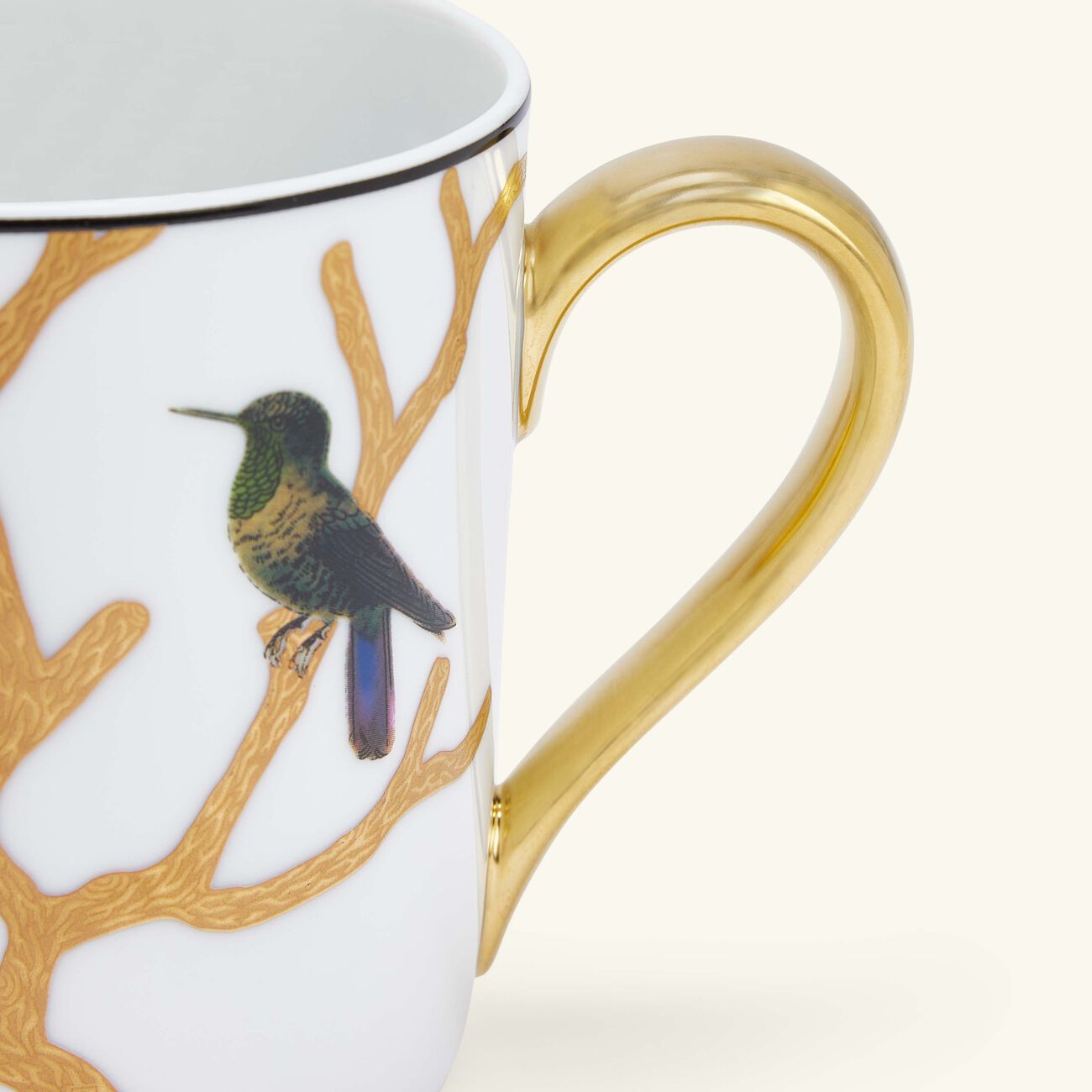 Aux Oiseaux Mug Gold Set Of 2 bernardaud aux oiseaux mug gold set of 2