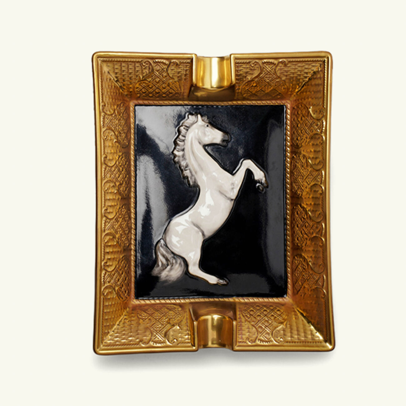 villari tornado ashtray rectangular black