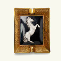 villari tornado ashtray rectangular black