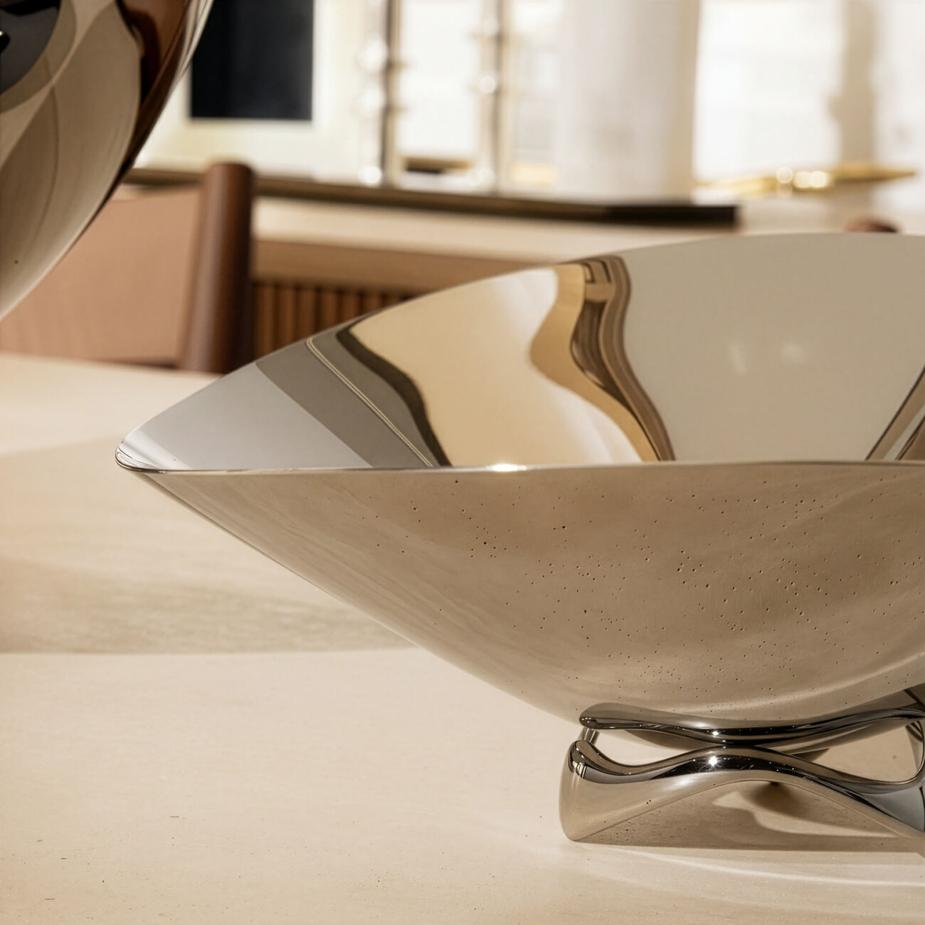 جورج جنسن وعاء كوبل ويف شفاف صغير