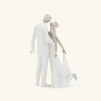 lladro happy anniversary couple sculpture medium white