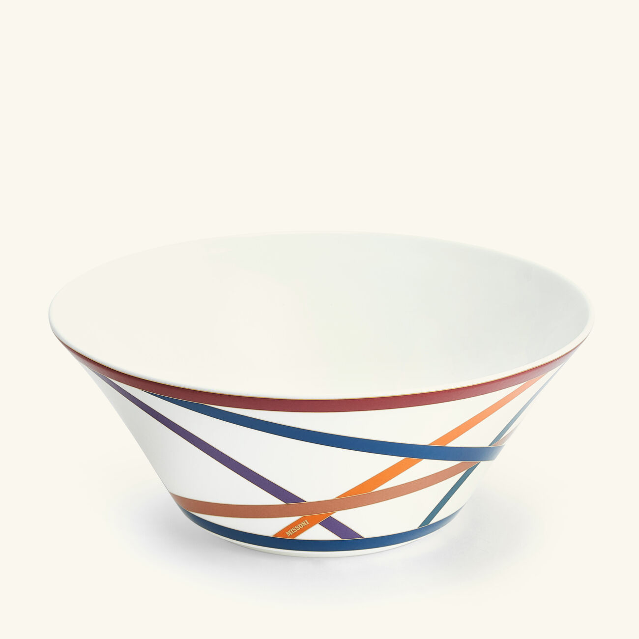 missoni home nastri salad bowl 26cm