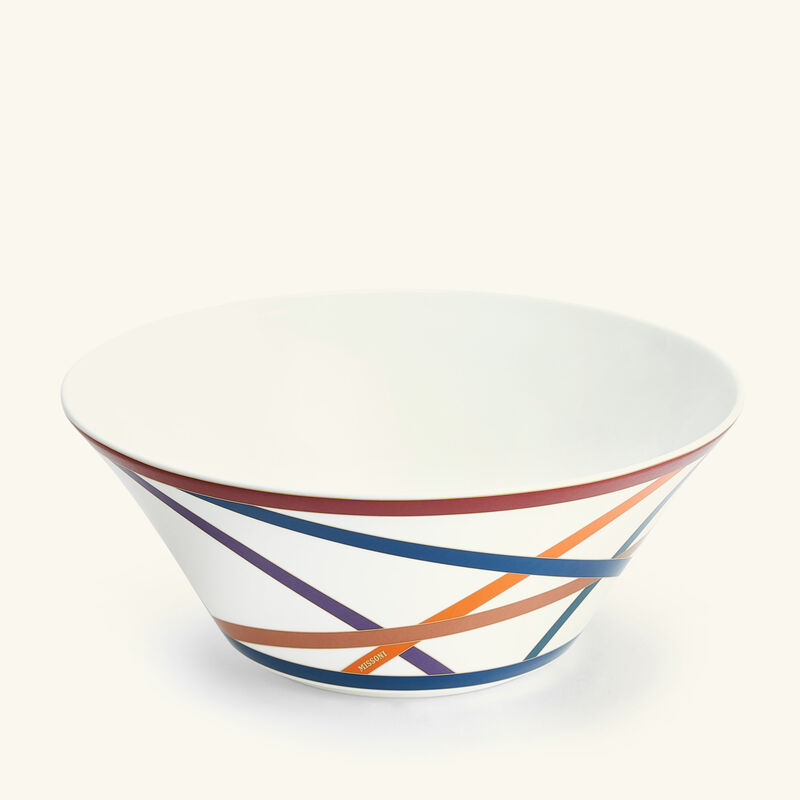 missoni home nastri salad bowl 26cm