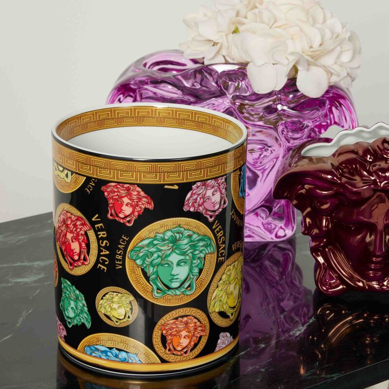 Medusa Amplified Vase Small Green versace medusa amplified vase small green