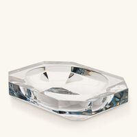 baccarat octogone trinket tray rectangular small clear