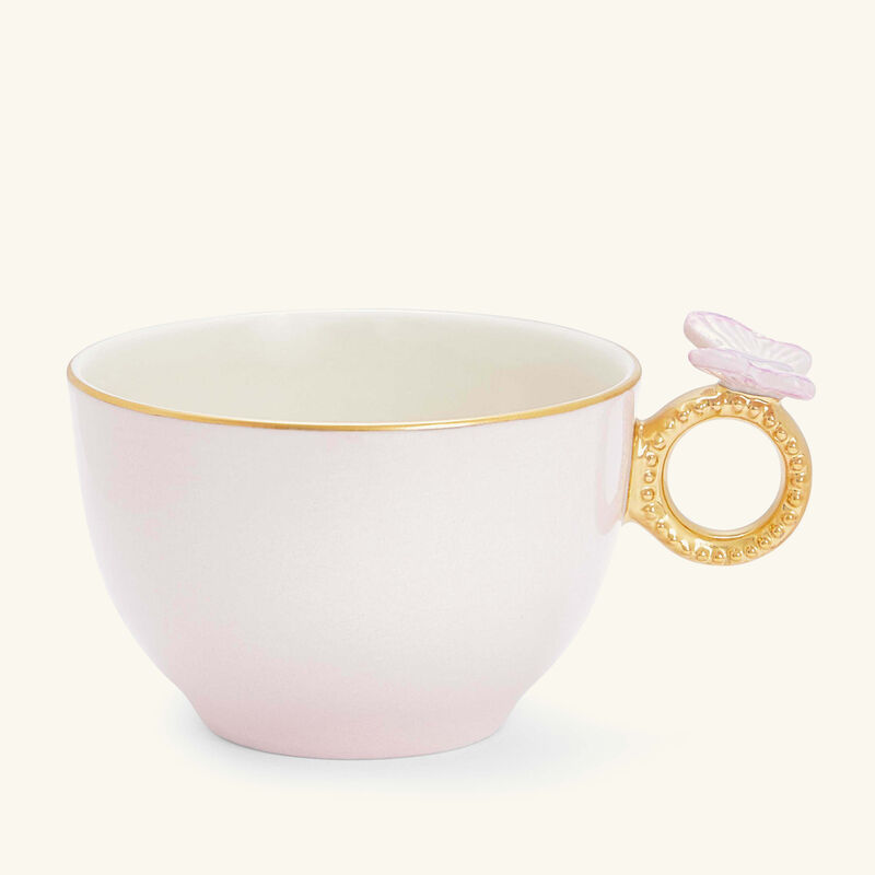 Butterfly Tea Cup & Saucer Pastel Pink villari butterfly tea cup saucer pastel pink