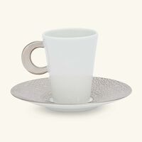 bernardaud ecume coffee cup   saucer white