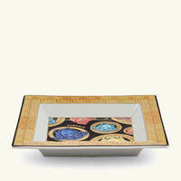 versace medusa amplified trinket tray square green 21cm