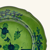 ginori 1735 oriente italiano serving platter round green 31cm