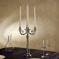 christofle malmaison five light candelabra silver plated