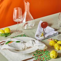 les ottomans lemon ceramic serving spoon white